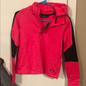 Girls new with tags coldgear Under Armour 3/4 zip